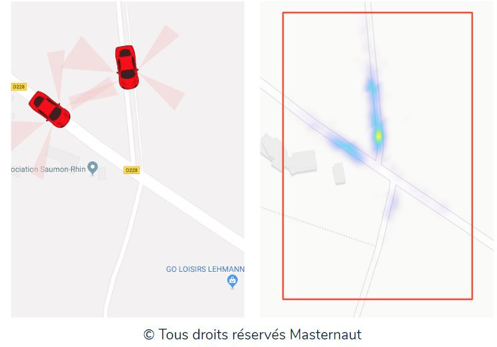 Image croisement route de Wasselonne Masternaut